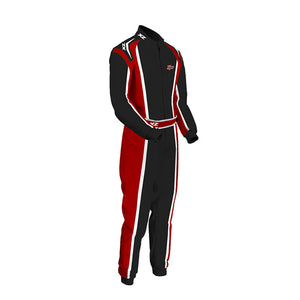 Men's race suit made with fire resistant material that is in compliance with FIA 8856-2000 regulation