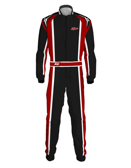 Men's race suit made with fire resistant material that is in compliance with FIA 8856-2000 regulation