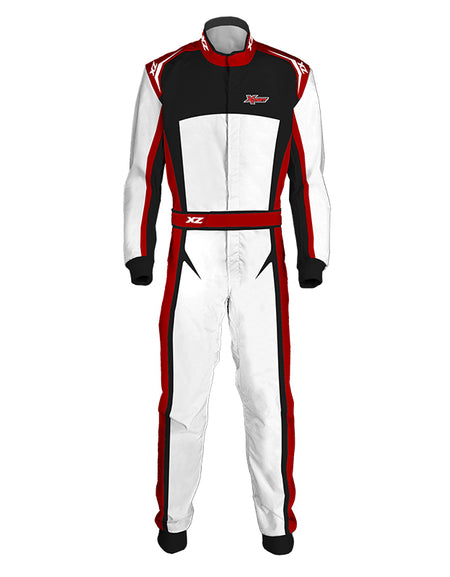 Men's race suit made with fire resistant material that is in compliance with FIA 8856-2000 regulation