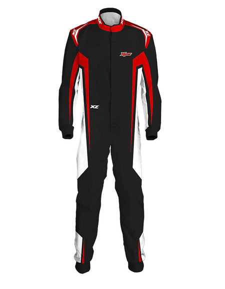 Men's race suit made with fire resistant material that is in compliance with FIA 8856-2000 regulation