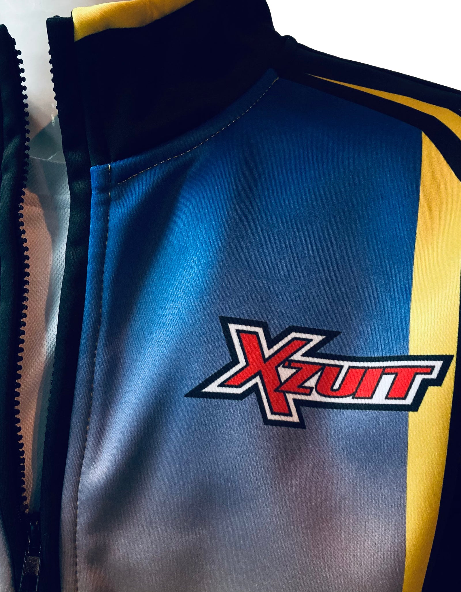 Unisex Gradient Zip-Up Long Sleeve Jacket