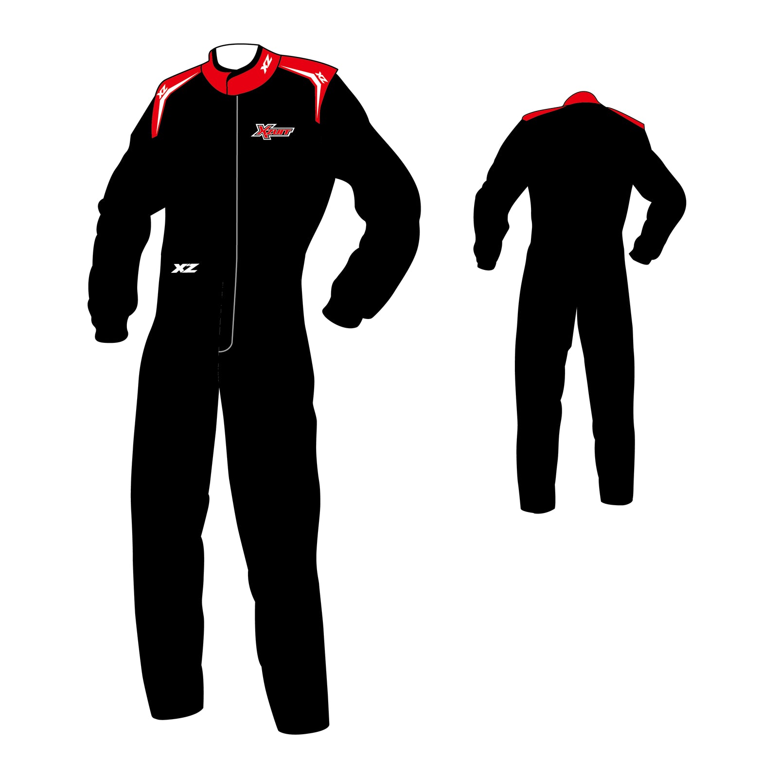 Men's race suit made with fire resistant material that is in compliance with FIA 8856-2000 regulation