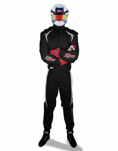 Women's custom racing suit, in compliance with FIA 8856-2000 regulation